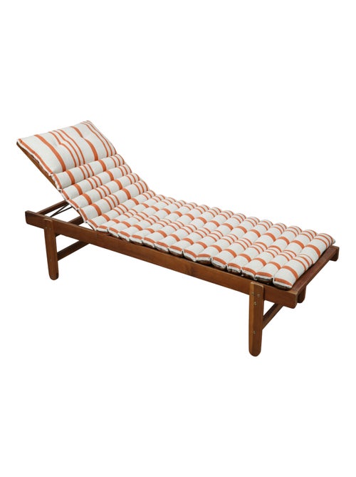 Matelas bain de soleil extérieur à rayures - Kiabi