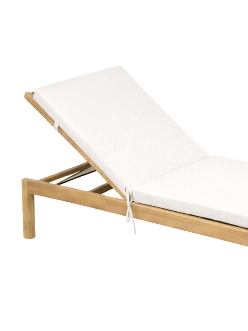 Matelas Bain de soleil extérieur imperméable MINORQUE Blanc - Kiabi