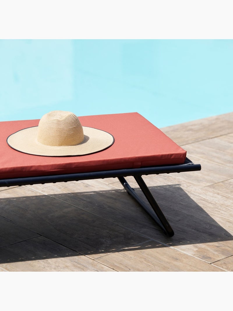 Matelas Bain de soleil extérieur imperméable MINORQUE Terracotta - Kiabi