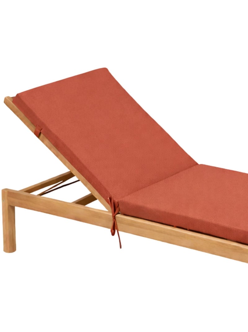 Matelas Bain de soleil extérieur imperméable MINORQUE Terracotta - Kiabi