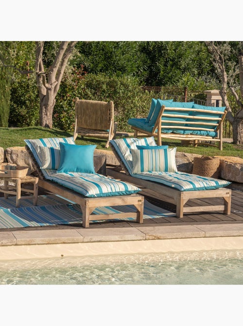 Matelas bain de soleil extérieur rayé - Kiabi Matelas bain de soleil extérieur rayé - Kiabi