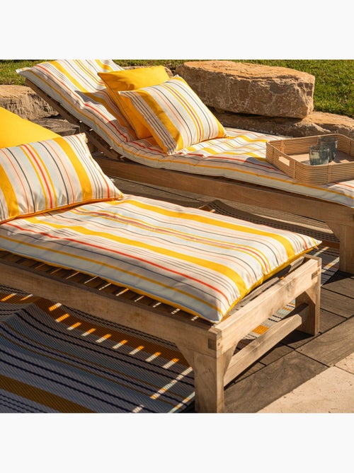 Matelas bain de soleil extérieur rayé - Kiabi