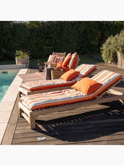 Matelas bain de soleil extérieur rayé - Kiabi