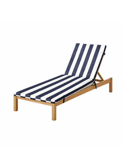 Matelas bain de soleil imperméable déhoussable à rayures ARCACHON - Kiabi