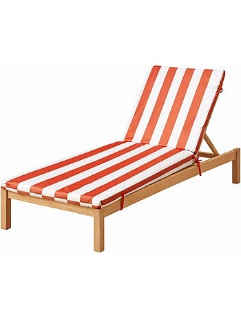 Matelas bain de soleil imperméable déhoussable à rayures ARCACHON