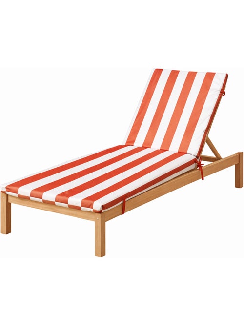 Matelas bain de soleil imperméable déhoussable à rayures ARCACHON - Kiabi