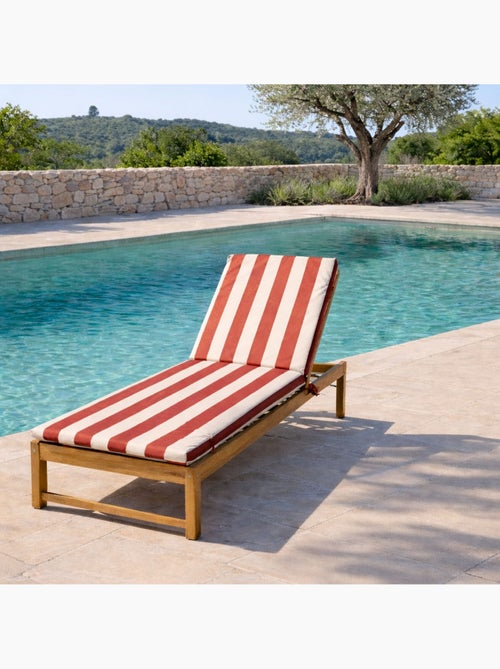 Matelas bain de soleil imperméable déhoussable à rayures ARCACHON - Kiabi