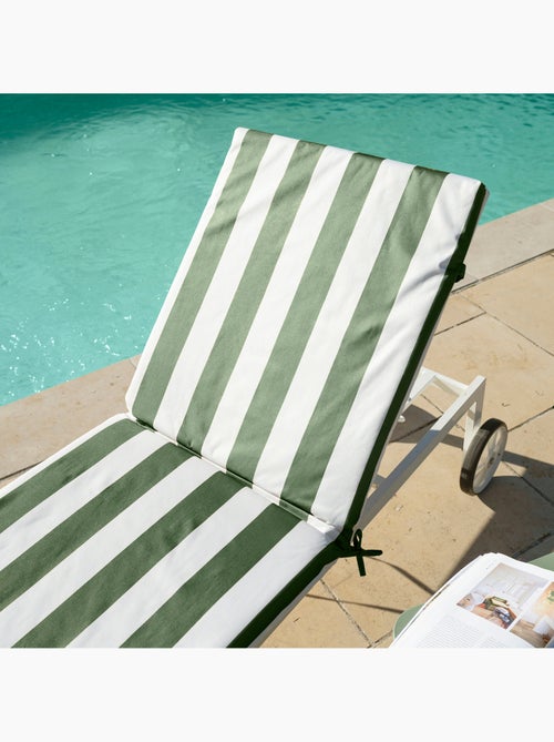 Matelas bain de soleil imperméable déhoussable à rayures ARCACHON - Kiabi