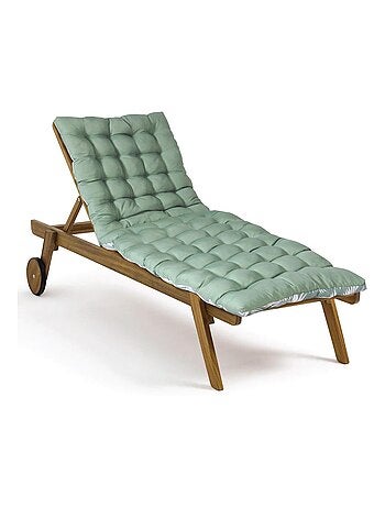 Matelas bain de soleil imperméable, pour transat, en Tissu déperlant bicolore Imprimé, Lot de 2.