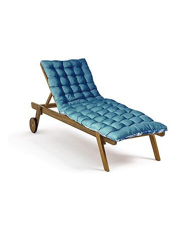 Matelas bain de soleil imperméable, pour transat, en Tissu déperlant bicolore Imprimé, Lot de 2.