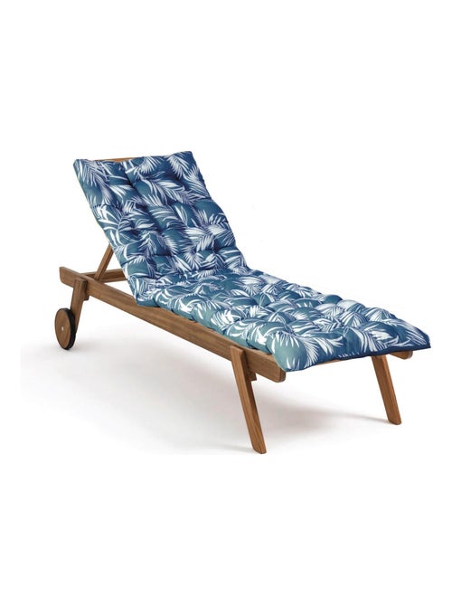 Matelas bain de soleil imperméable, pour transat, en Tissu déperlant bicolore Imprimé. - Kiabi