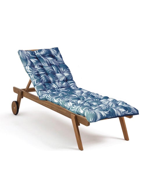 Matelas bain de soleil imperméable, pour transat, en Tissu déperlant bicolore Imprimé, Lot de 2. - Kiabi