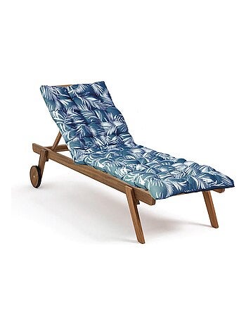 Matelas bain de soleil imperméable, pour transat, en Tissu déperlant bicolore, Lot de 4.