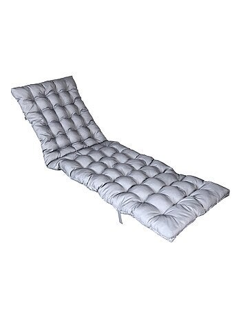 Matelas bain de soleil imperméable, pour transat, en Tissu déperlant bicolore, Lot de 4.