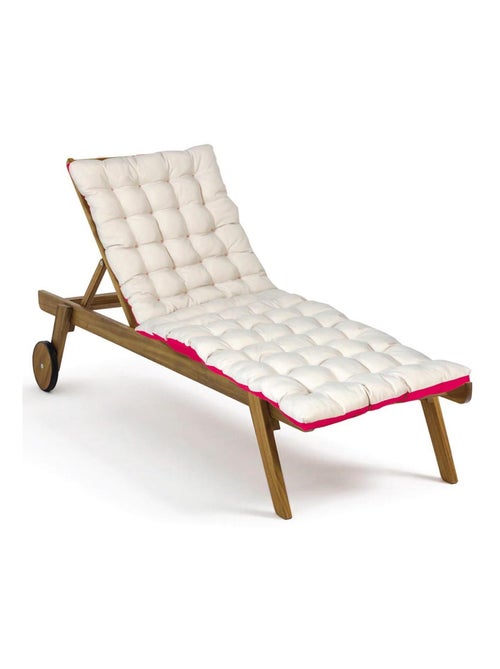Matelas bain de soleil imperméable, pour transat, en Tissu déperlant bicolore, Lot de 4. - Kiabi Matelas bain de soleil imperméable, pour transat, en Tissu déperlant bicolore, Lot de 4. - Kiabi
