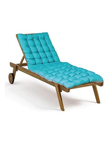 Matelas bain de soleil imperméable, pour transat, en Tissu déperlant bicolore Imprimé, Lot de 2.