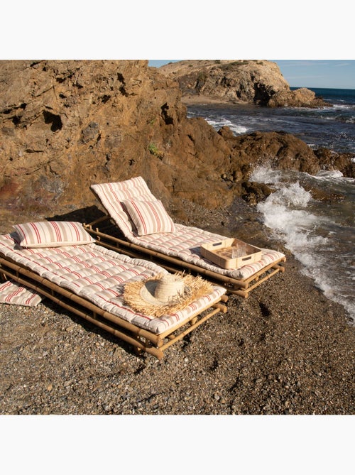 Matelas bain de soleil matelassé à rayures - Kiabi Matelas bain de soleil matelassé à rayures - Kiabi