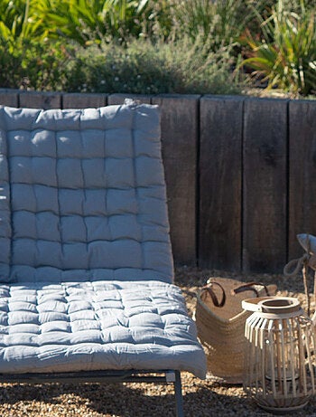 Matelas bain de soleil matelassé coton lavé