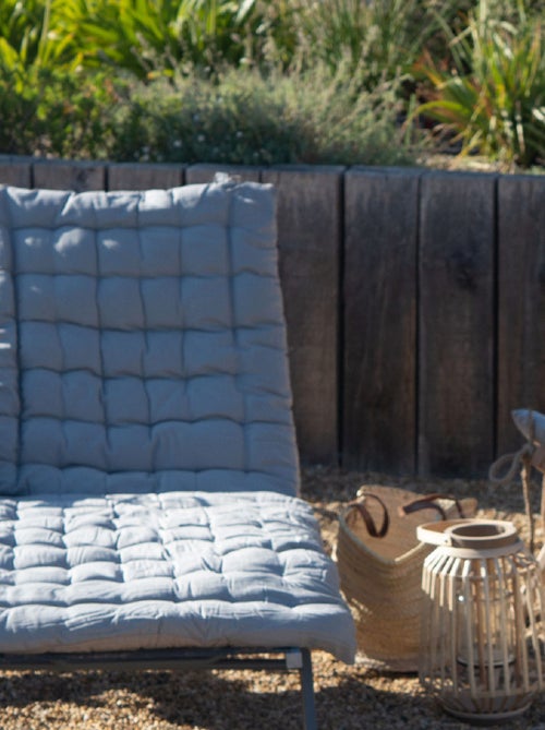 Matelas bain de soleil matelassé coton lavé - Kiabi