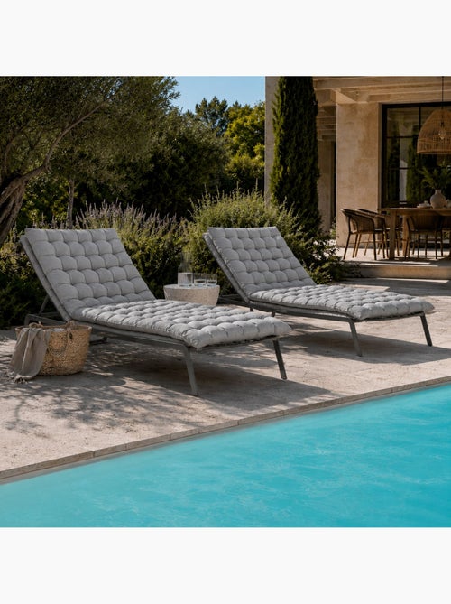 Matelas bain de soleil matelassé coton lavé - Kiabi Matelas bain de soleil matelassé coton lavé - Kiabi