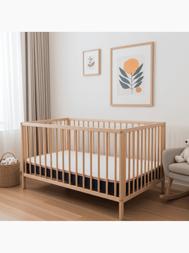 Matelas Bébé - Réversible Été/Hiver - Sans Traitement - Oeko-Tex - Fabrication Française Blanc - Kiabi