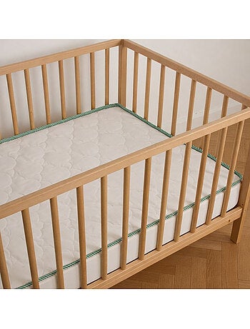 Matelas Bébé - Réversible Été/Hiver - Soutien Ferme - Sans Traitement - Oeko-Tex - Vert