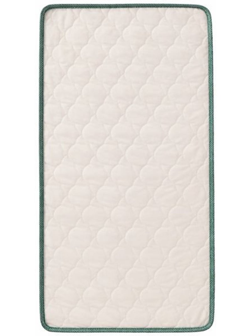 Matelas Bébé - Réversible Été/Hiver - Soutien Ferme - Sans Traitement - Oeko-Tex - Vert Blanc - Kiabi