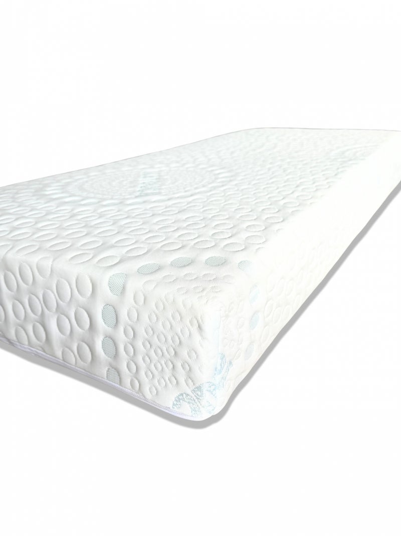 Matelas bébé 60x120 cm - Mémoire de forme Blanc - Kiabi