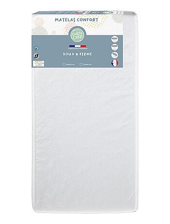 Matelas bébé 60x120 cm Confort - Doux et Ferme - Babycalin