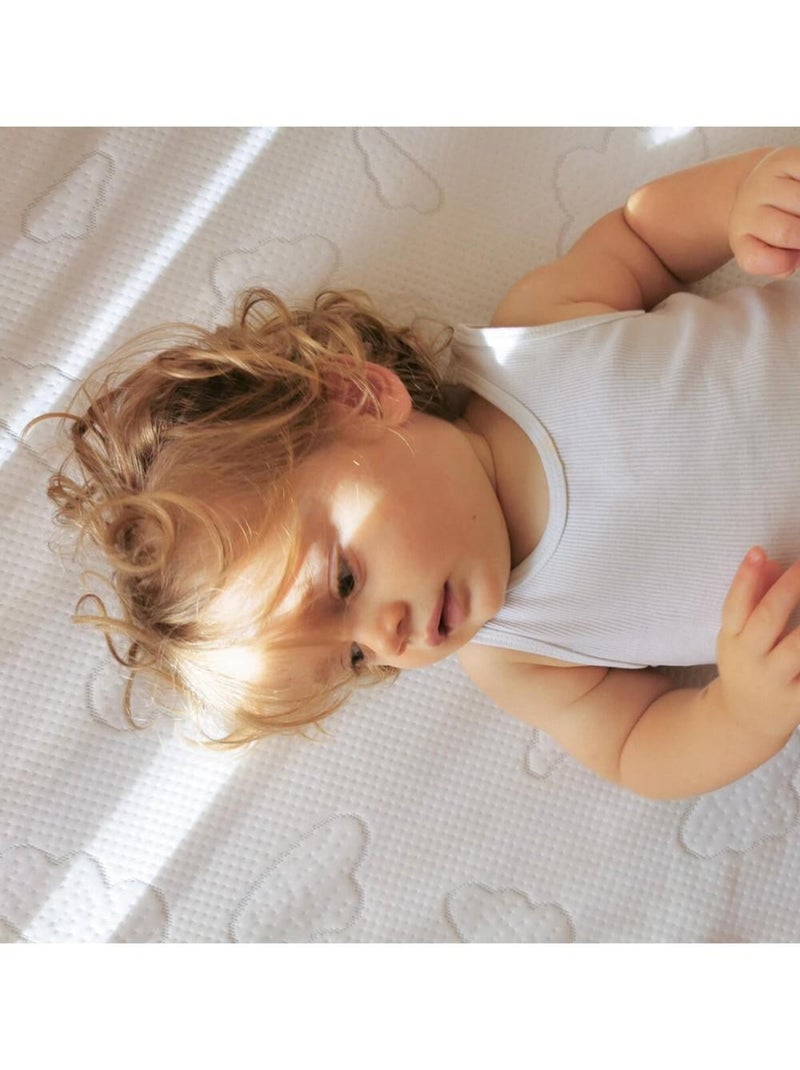 Matelas bébé 60x120cm Nuage Blanc - Kiabi