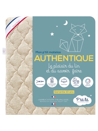 Matelas Bébé Authentique | 60x120 cm | Déhoussable