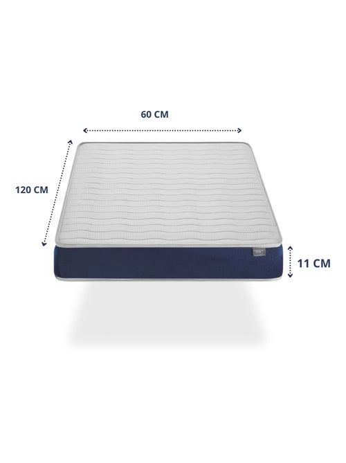 Matelas bébé BABY BLEU  épaisseur 11 CM Noyau perforé et respirante - Kiabi