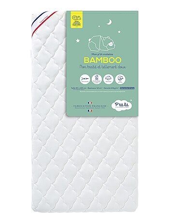 Matelas Bébé Bamboo | 60x120x10 cm | Déhoussable