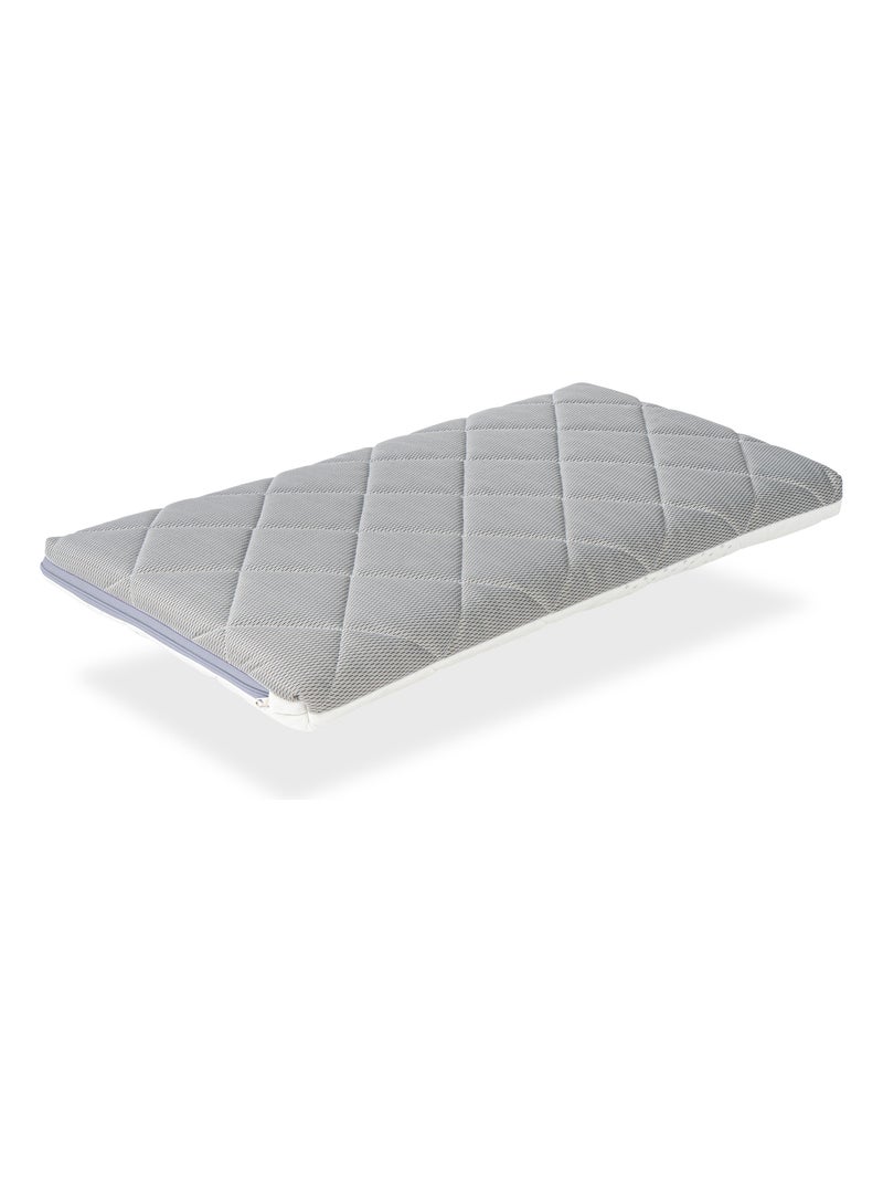 Matelas Bébé Berceau épaisseur 7 CM MINI BABY AIR- Déhoussable,lavable Blanc Gris - Kiabi