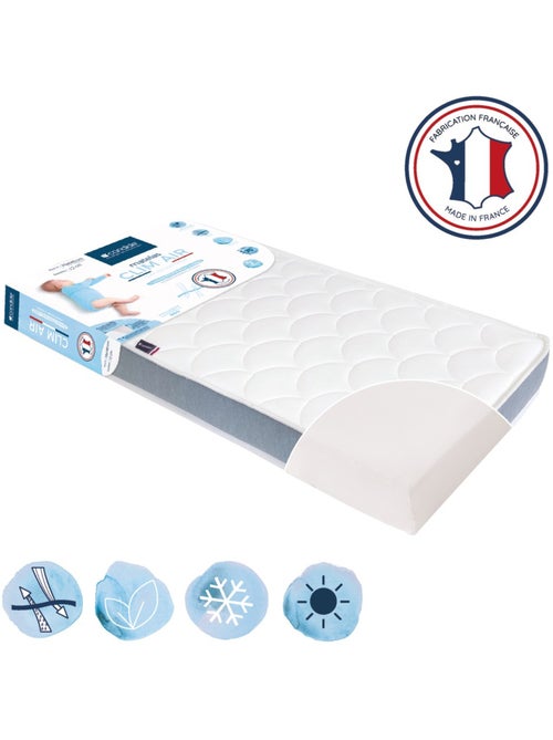 Matelas bébé Clim air - 70 cm x 140 cm x 12 cm - Kiabi