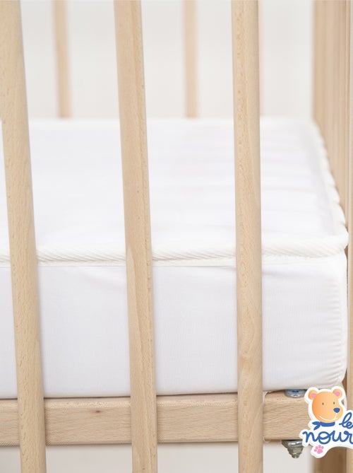 Matelas Bébé Climatisé - 60x120 cm - Réversible - 1 face Été fraîche / 1 face Hiver ouatinée - Kiabi