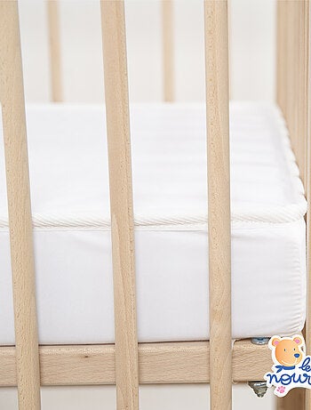 Matelas Bébé Climatisé - Réversible - 1 face Été fraîche / 1 face Hiver ouatinée