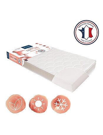 Matelas bébé Climatisé 2 faces - 70 cm x 140 cm x 12 cm