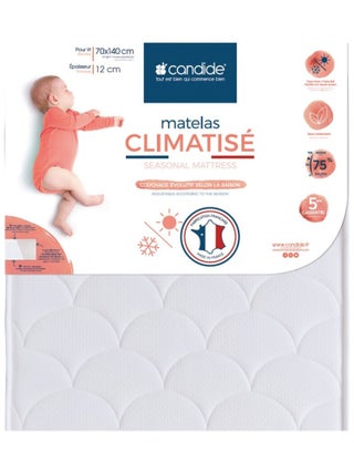 Matelas bébé Climatisé 2 faces - 70 cm x 140 cm x 12 cm