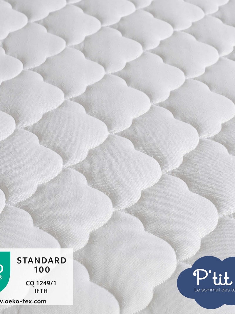 Matelas Bébé Climatisé | 60x120 cm | Déhoussable | Réversible Blanc - Kiabi