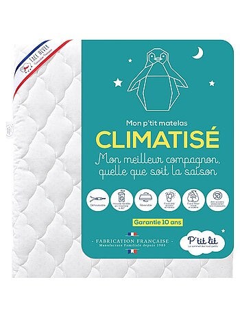 Matelas Bébé Climatisé | Déhoussable | Réversible