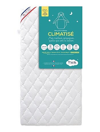 Matelas Bébé Climatisé | Déhoussable | Réversible