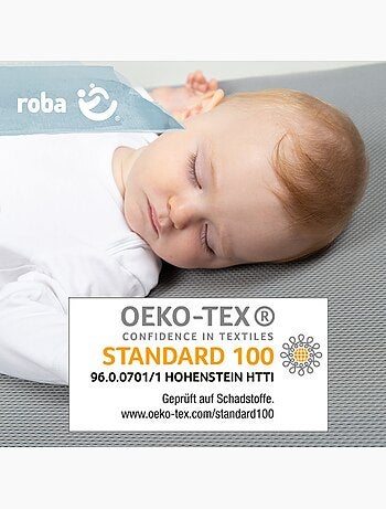 Matelas bébé climatisé et déhoussable 'Safe Asleep®' Air Balance Premiummesh - ROBA