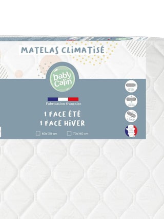 Matelas bébé Climatisé Ete / Hiver - 60x120 cm