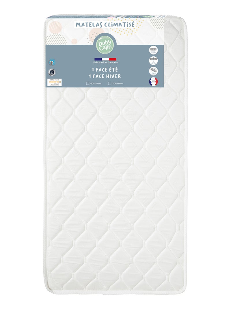 Matelas bébé Climatisé Ete / Hiver - Babycalin Blanc - Kiabi