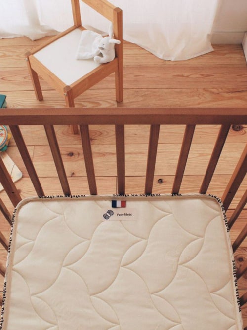 Matelas bébé climatisé mousse - bio coton - Kiabi