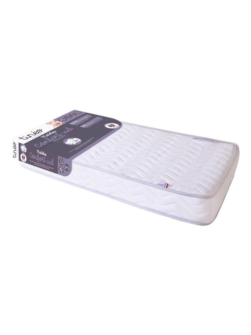 Matelas bébé Confort XXL - 60 cm x 120 cm x 15 cm Blanc - Kiabi