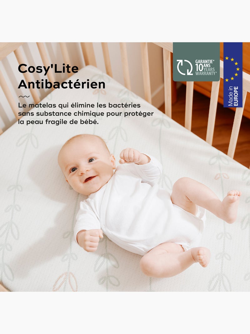 Matelas Bébé Cosy'Lite Antibactérien 60x120cm 'Babymoov' Blanc - Kiabi
