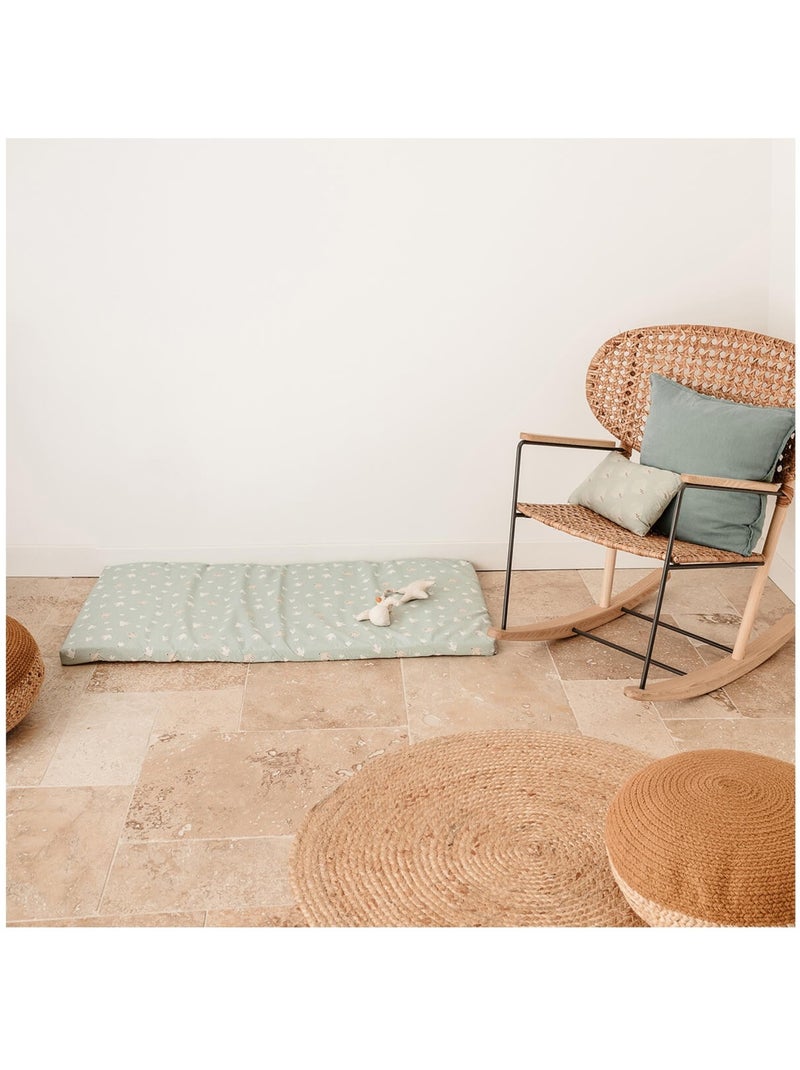 Matelas bébé de voyage 60x120 cm - Over The Sea Bleu Bleu ciel - Kiabi
