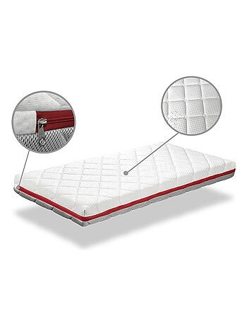 Matelas bebe DUO BABY épaisseur 11 CM Déhoussable, mémoire de forme